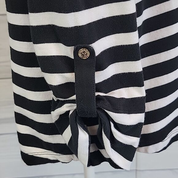 Ann Klein sport striped casual top Women's Size M - Picture 6 of 11